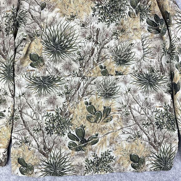 Game Guard Shirt Mens M Desert Camo Performance Vented Pockets Beach Boat STAIN* - Picture 9 of 12